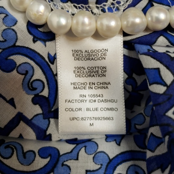 Milly for DesigNation BoHo Chic Peasant Top size M - Picture 5 of 5